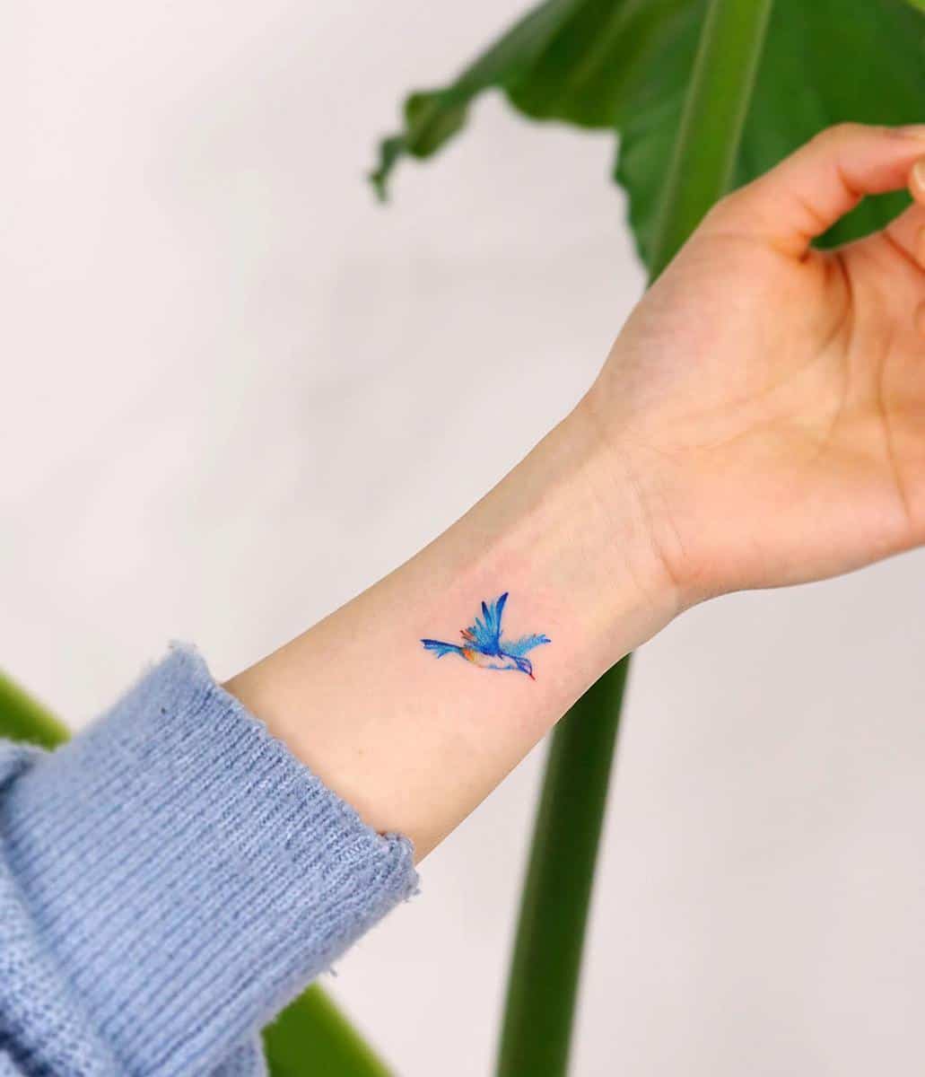 Small Bluebird Tattoo 9room_tattoo
