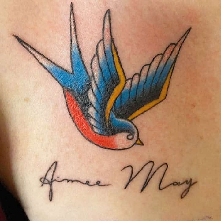 Traditional Bluebird Tattoo mark_rubio.ink_