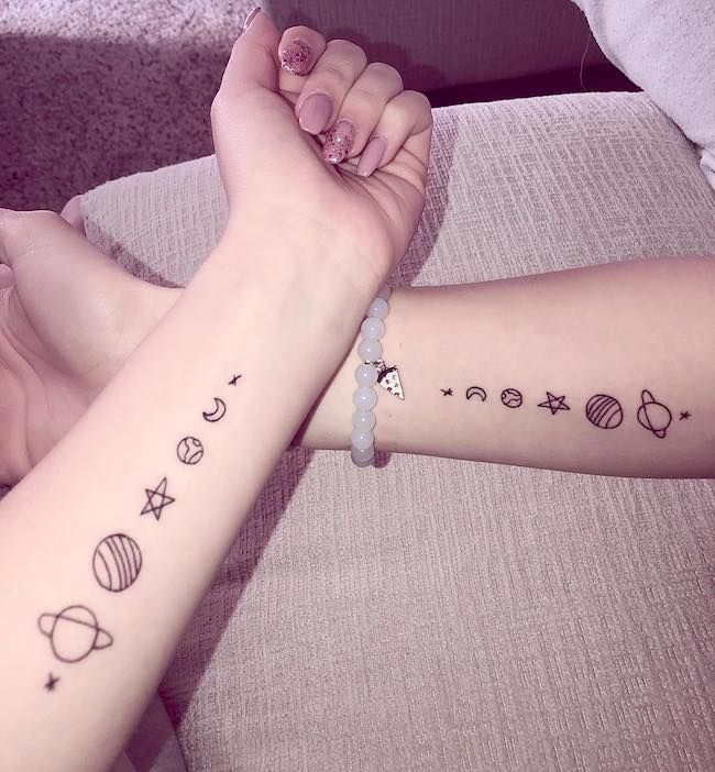 52 Adorable Matching Best Friend Tattoos To Get With Your Ride-or-die | Matching best friend tattoos, Friend tattoos, Friendship tattoos