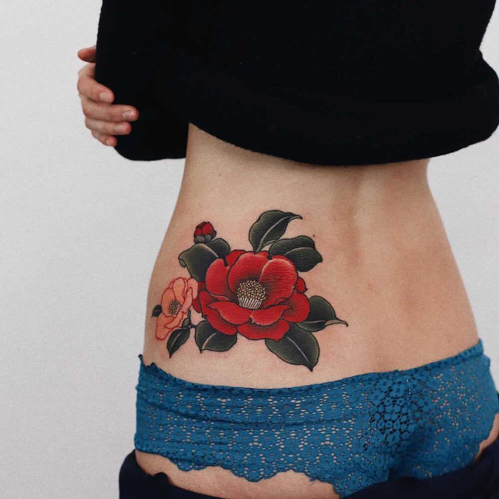 25 Colorful Floral Tattoos That Are Anything But Boring - 189