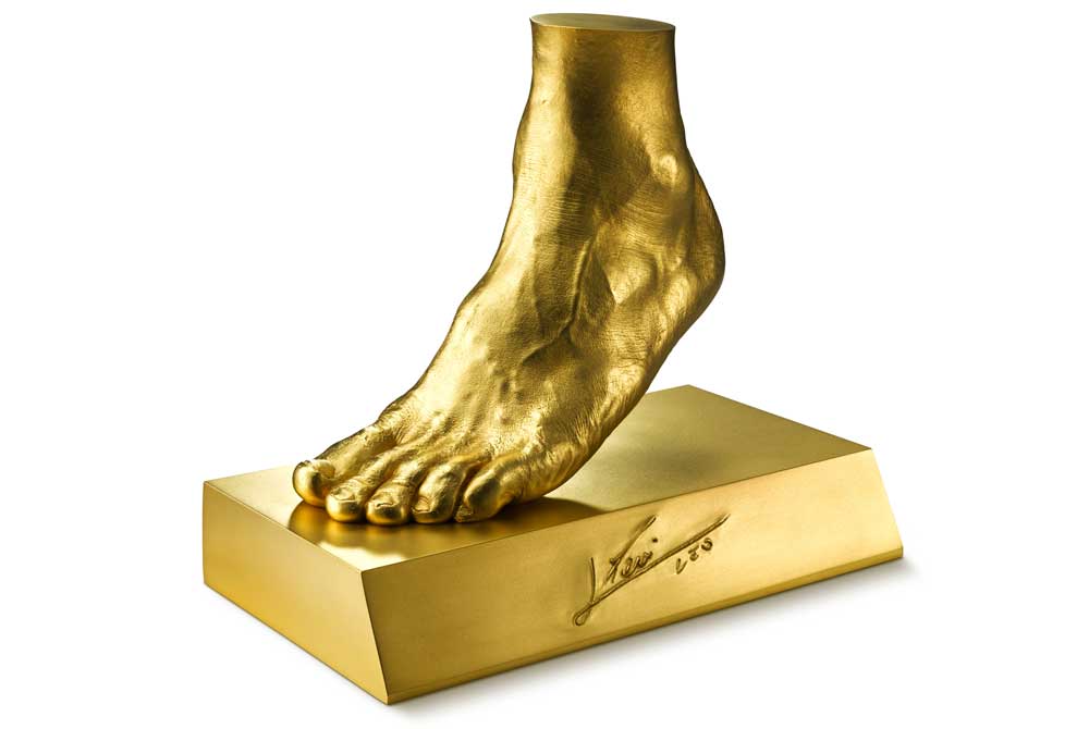 Lionel Messi's Golden Foot - Arts & Collections