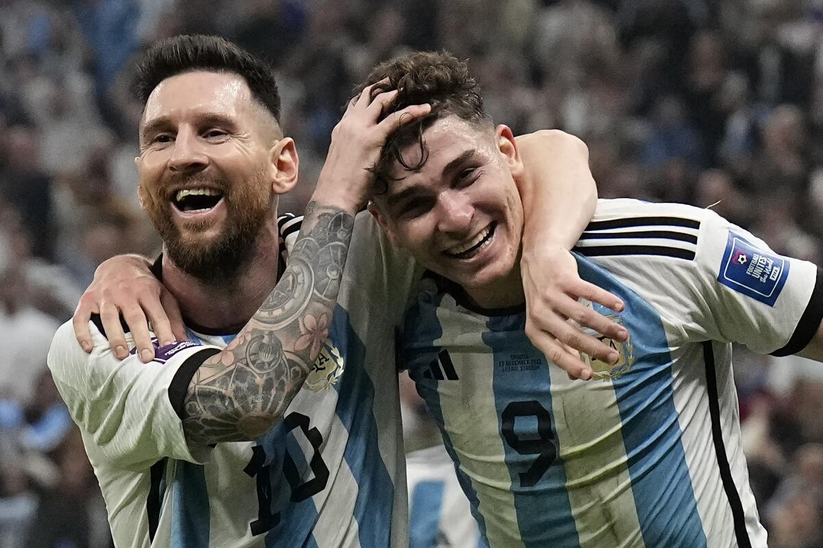 World Cup: Lionel Messi, Argentina beat Croatia, reach final - Los Angeles Times
