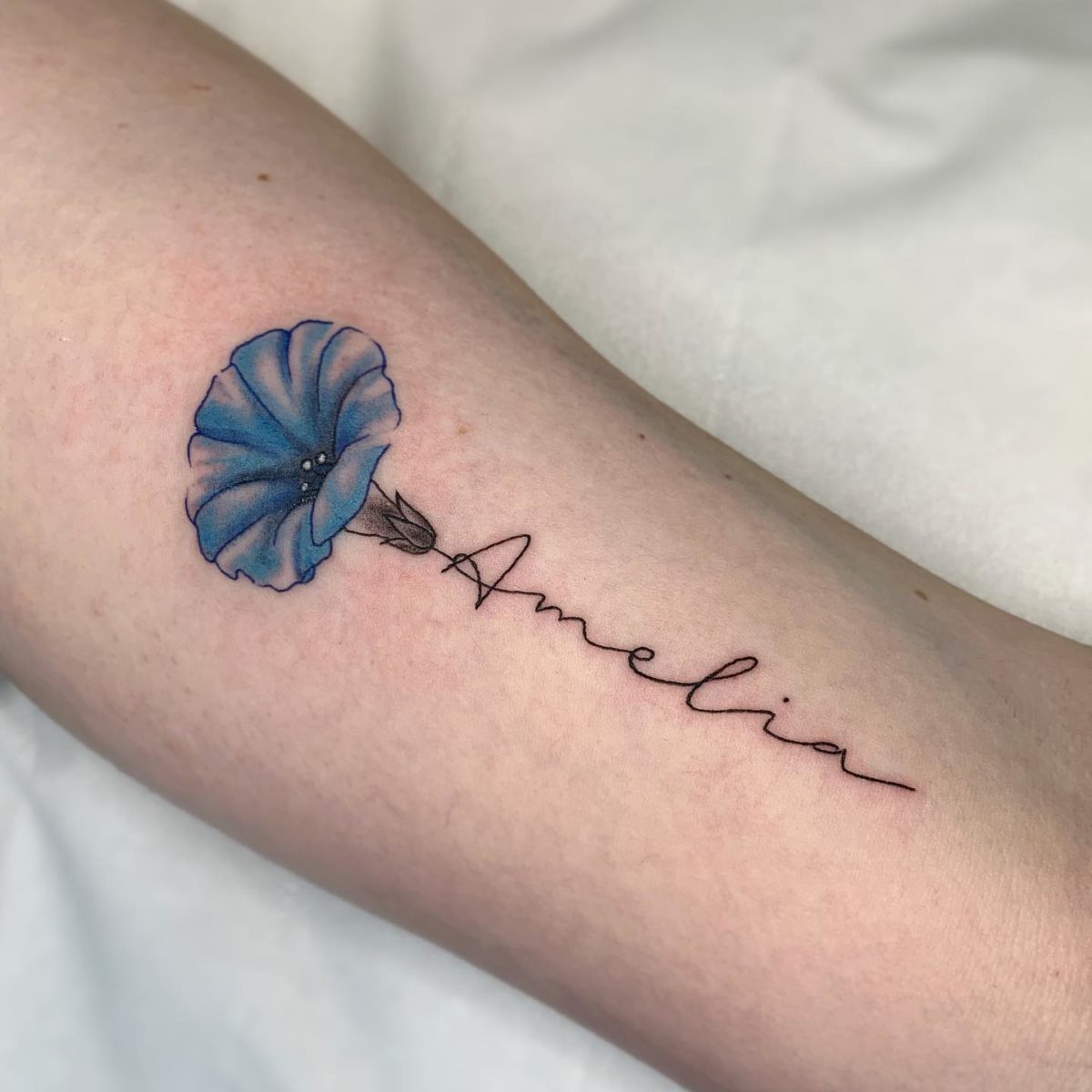 Fresh Flower Name Tattoo Ideas