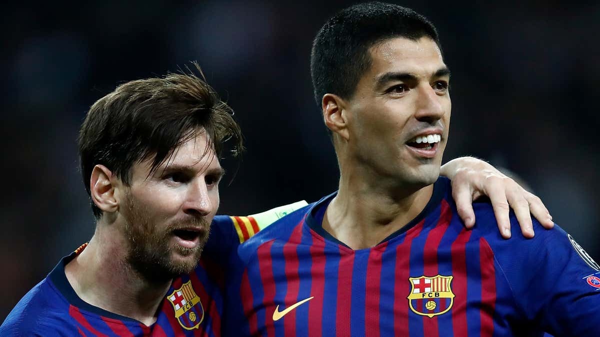 Finally, Lionel Messi and Luis Suarez together!