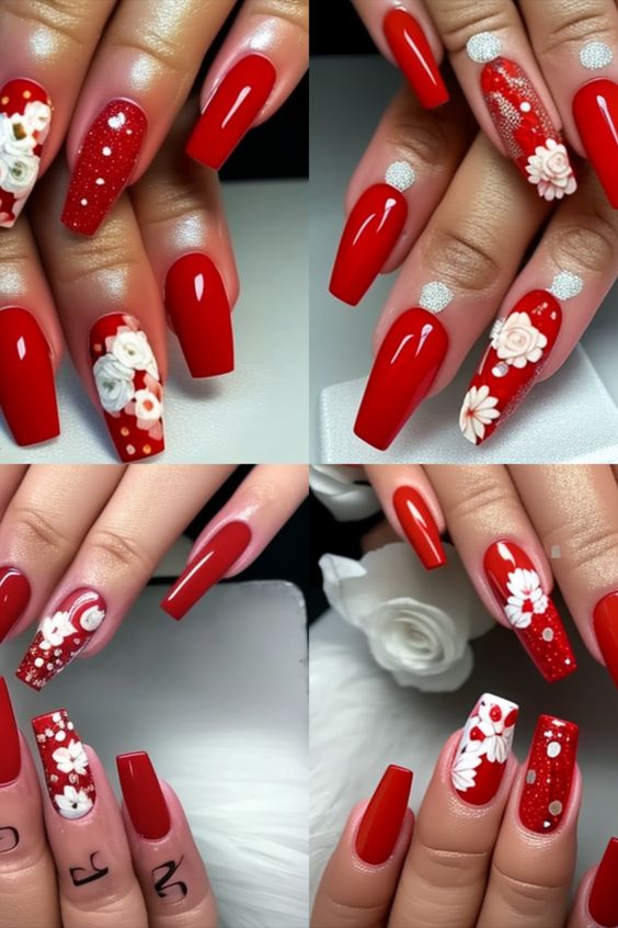 Get Ready to Slay with These Stunning Red Coffin Nails