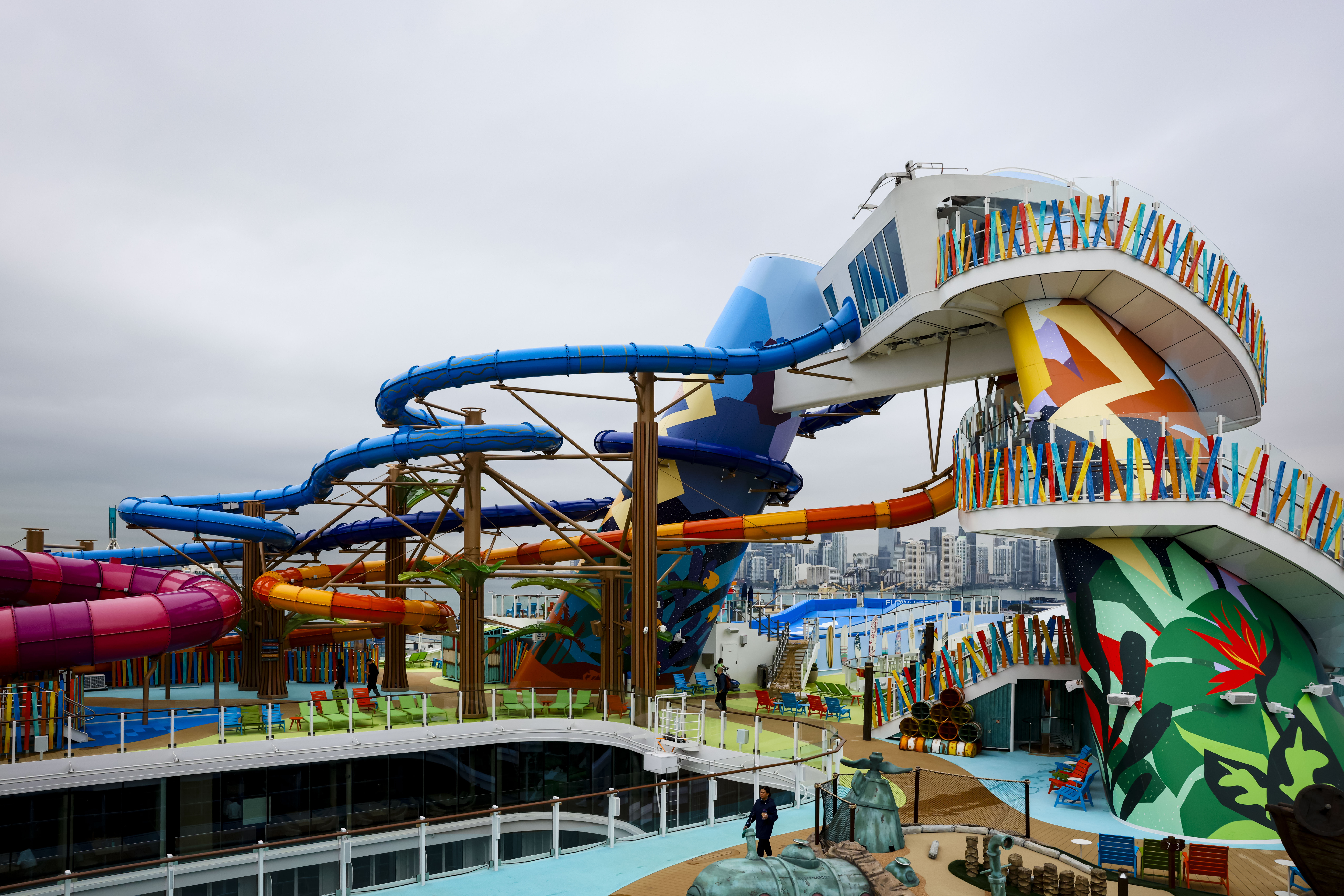 There are also six water slides for the guests