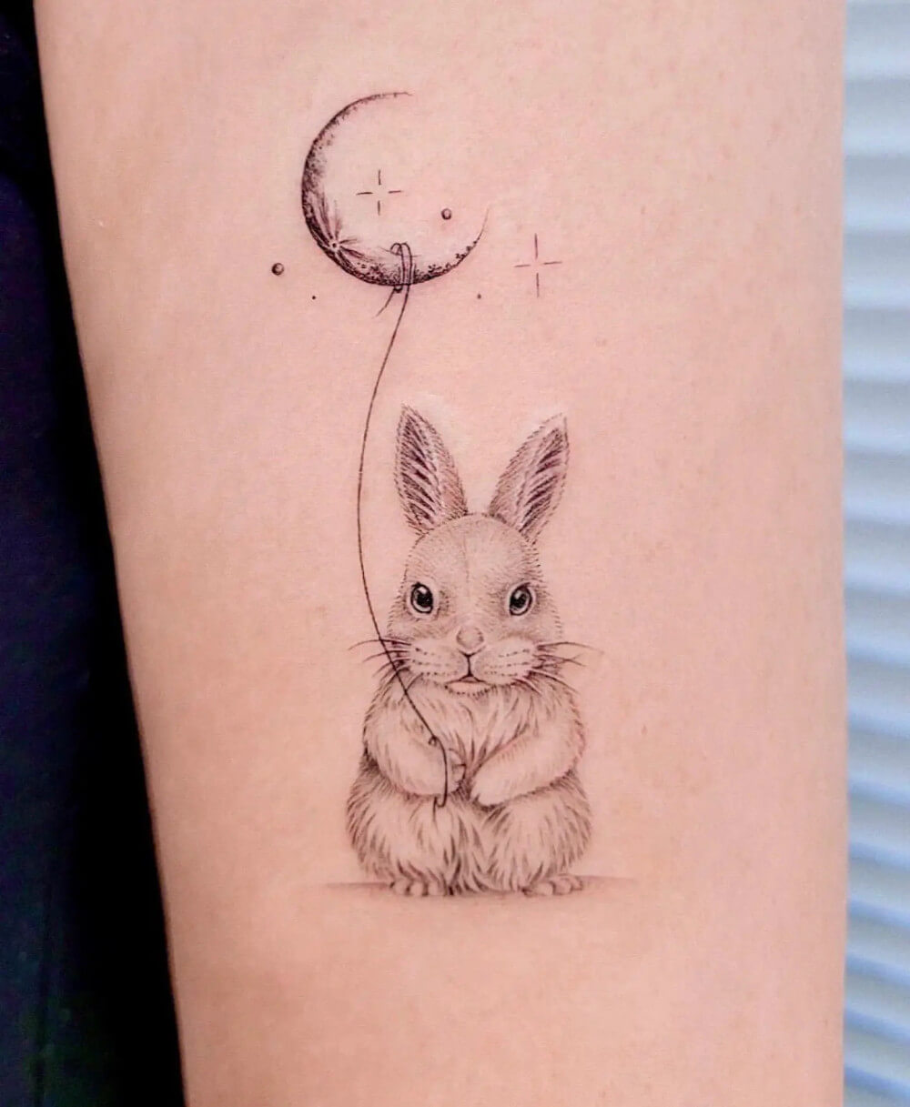 30 Lovely Rabbit Tattoo Ideas That Are Hard To Resist - 219