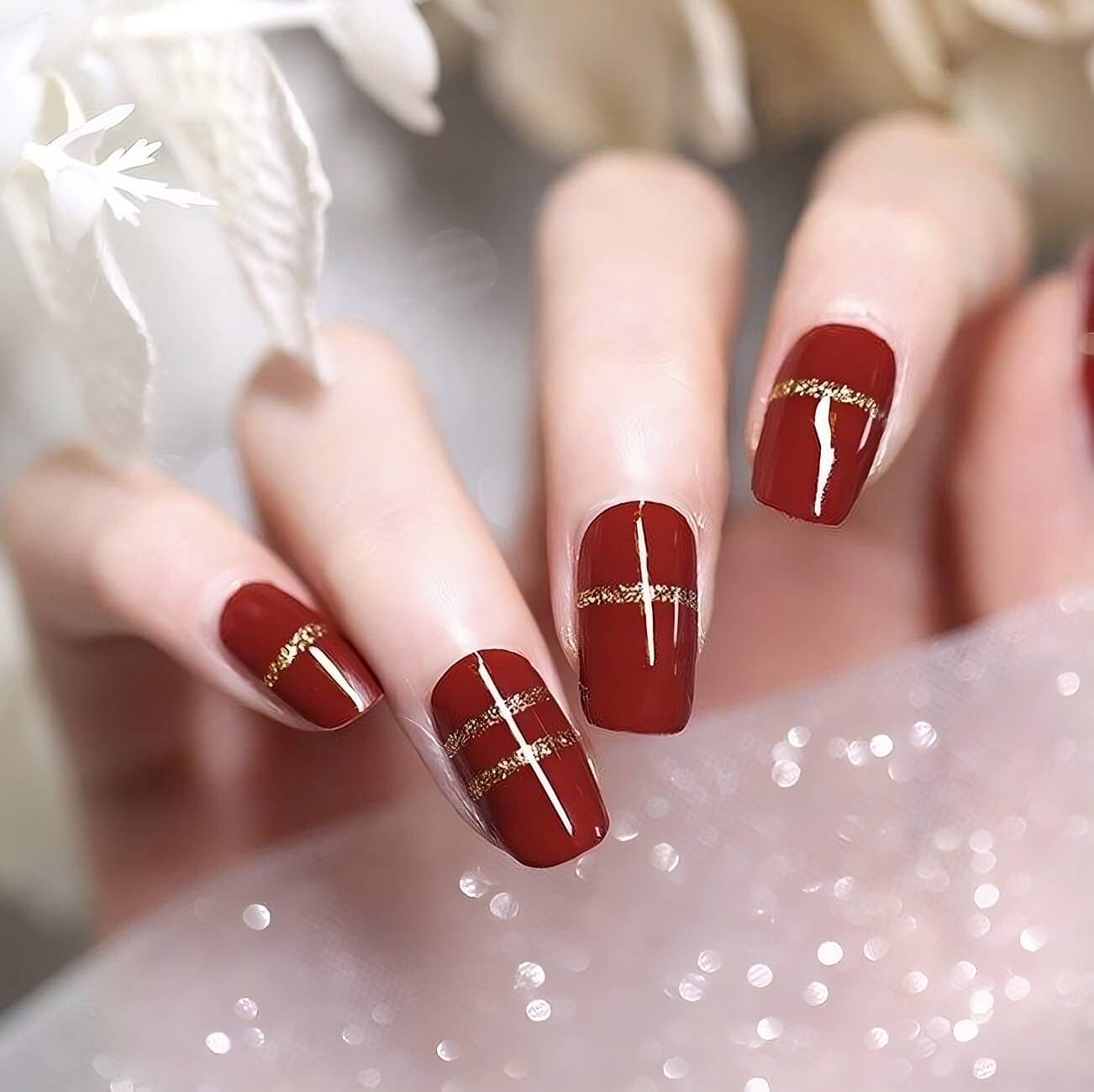 30 One-Of-A-Kind Red Nail Designs To Impress Anybody - 225