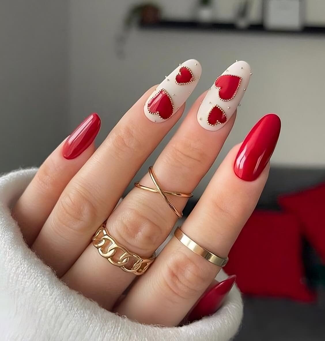 30 One-Of-A-Kind Red Nail Designs To Impress Anybody - 235