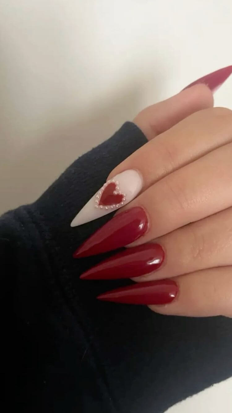 30 One-Of-A-Kind Red Nail Designs To Impress Anybody - 201