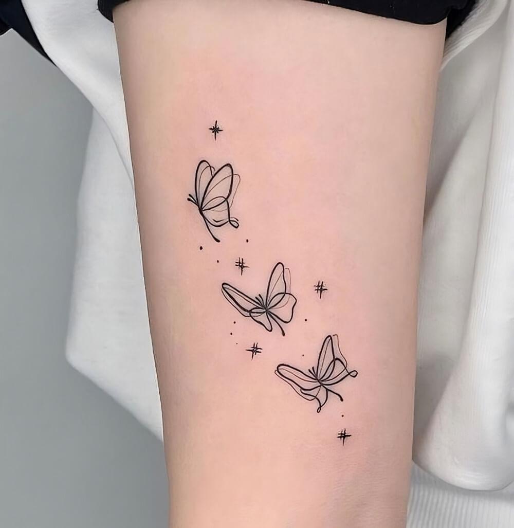 35 Simple Yet Pretty Butterfly Tattoo Ideas For Ladies - 243