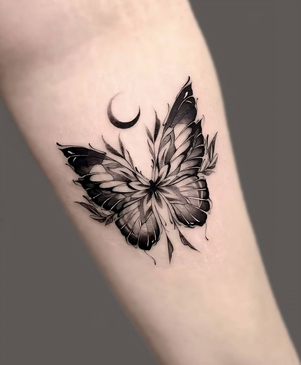 35 Simple Yet Pretty Butterfly Tattoo Ideas For Ladies - 229
