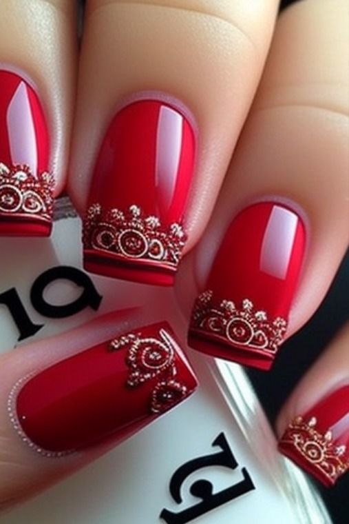 Make a Statement with Red Coffin Nails: 2023 Nail Trends