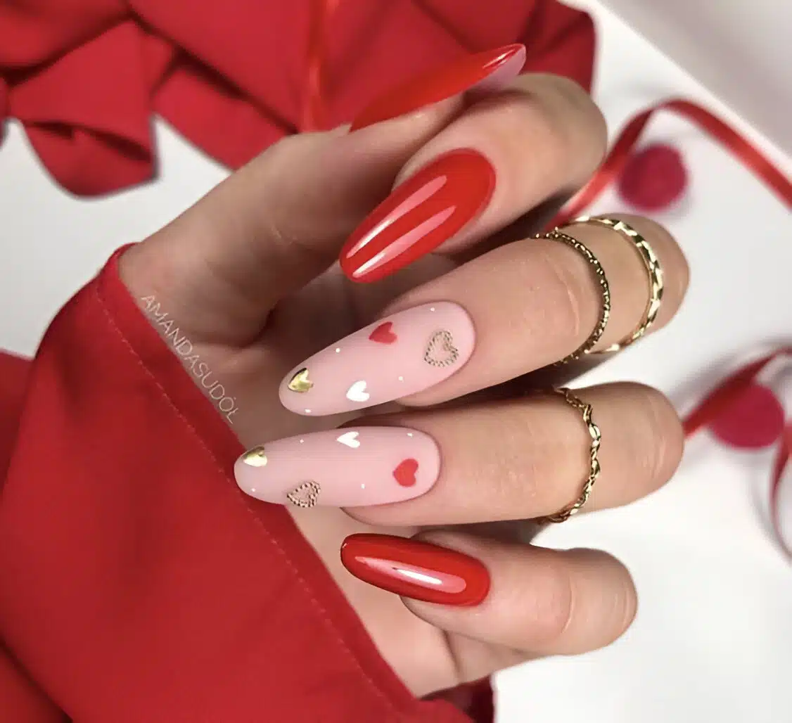 40 Gorgeous Heart Manicures Romantic Ladies Need To Copy ASAP 20
