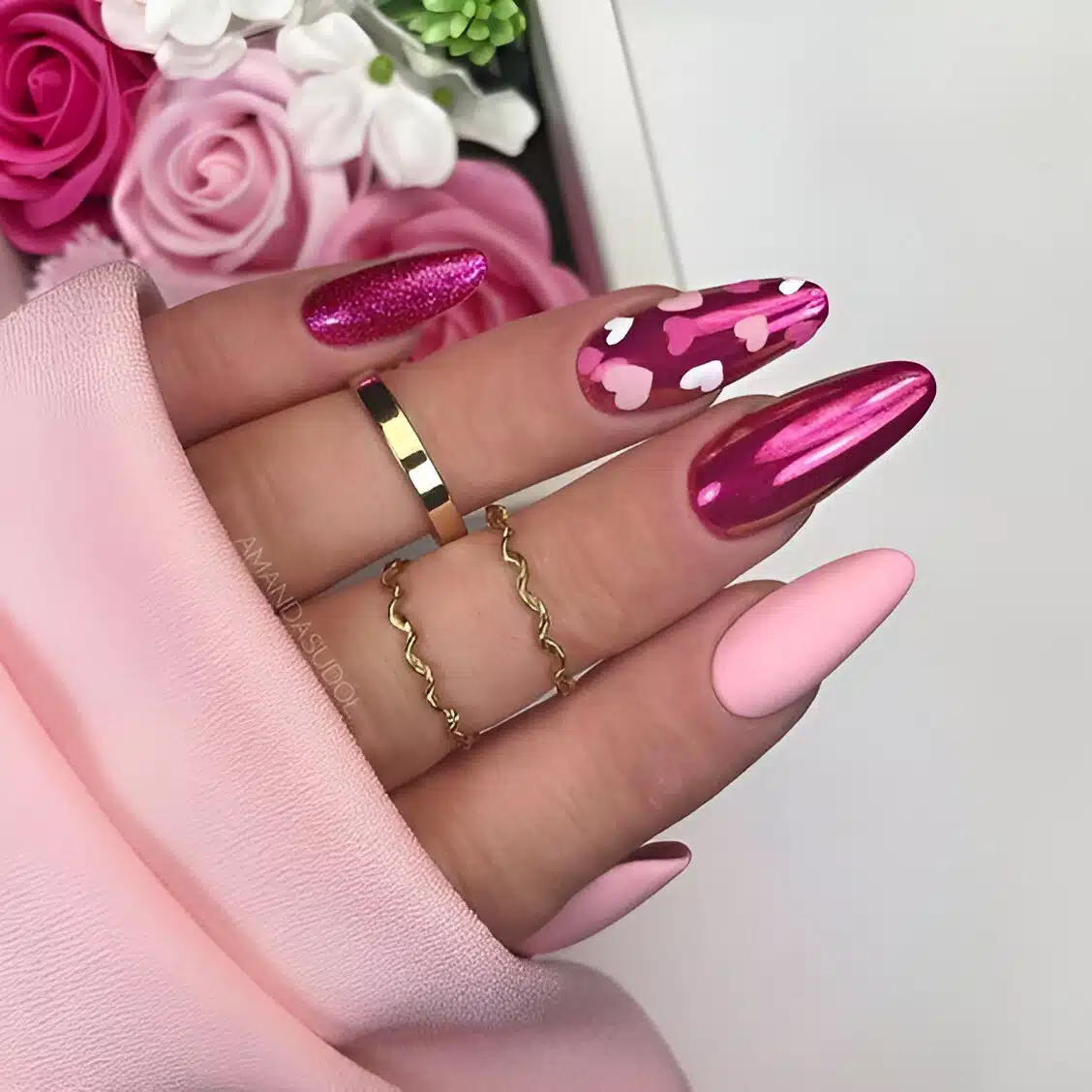 40 Gorgeous Heart Manicures Romantic Ladies Need To Copy ASAP 22