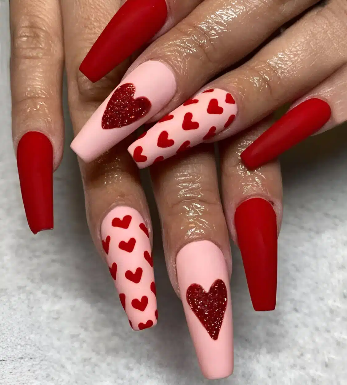 40 Gorgeous Heart Manicures Romantic Ladies Need To Copy ASAP 40