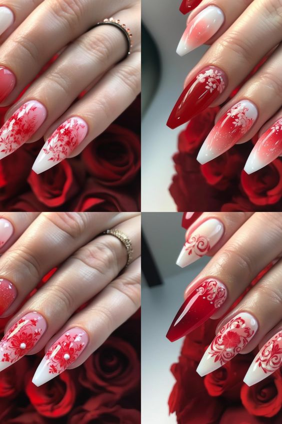 From Matte to Shimmer: Red Coffin Nail Finishes That Will Be Big in 2023