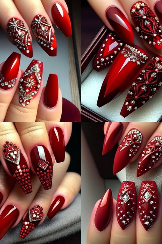 Upgrade Your Spring Manicure with These Gorgeous Red Coffin Nails