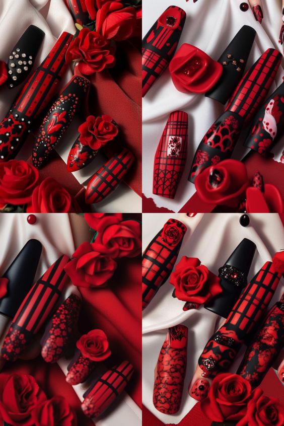 From Classic to Creative: Red Coffin Nail Ideas for Spring 2023