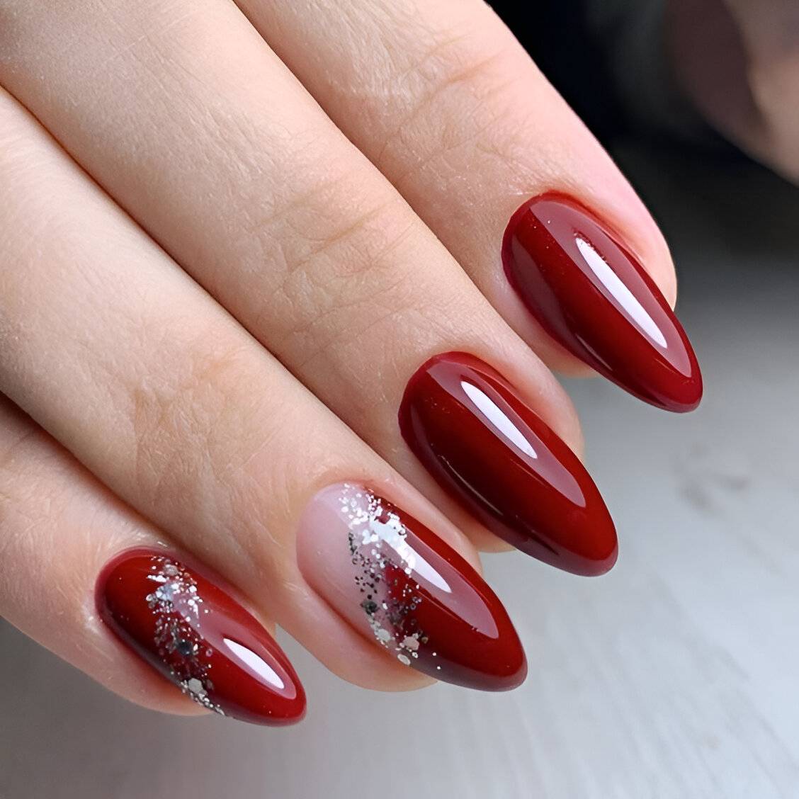 Red With A Touch Of Silver