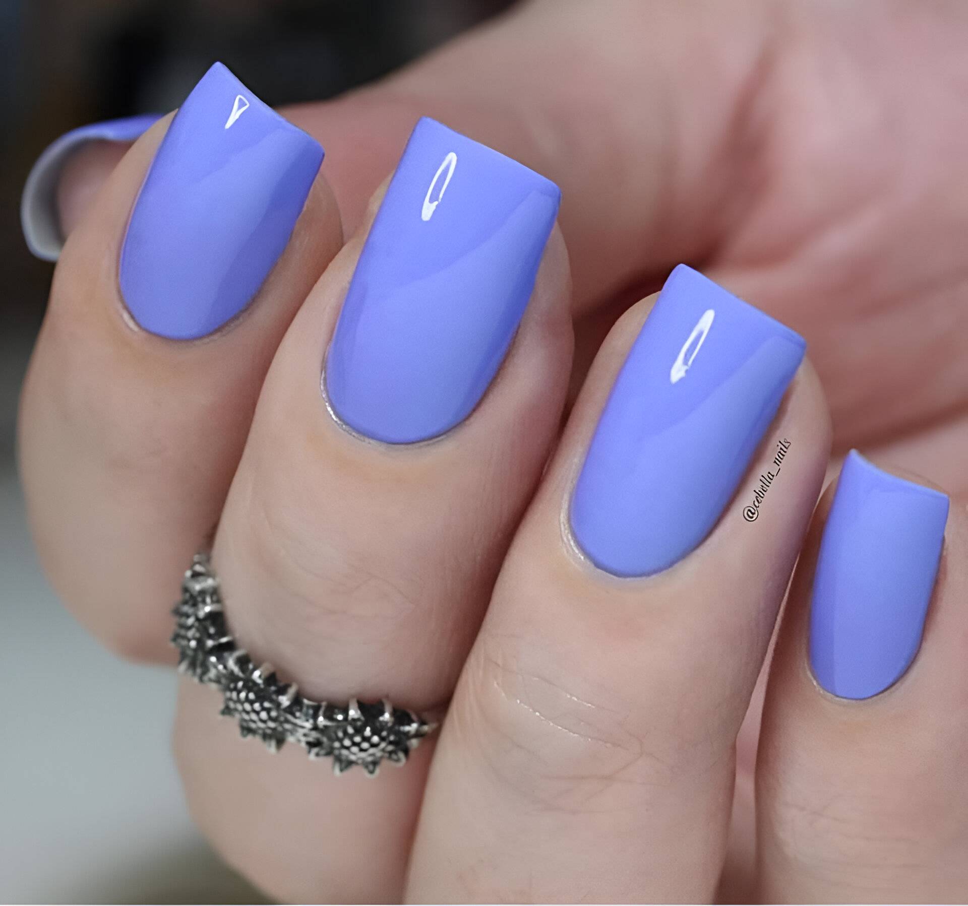 Square Lavender Nails