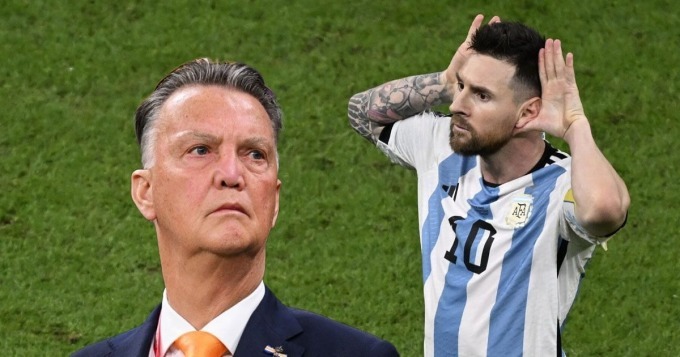 Why did Messi provoke Van Gaal?