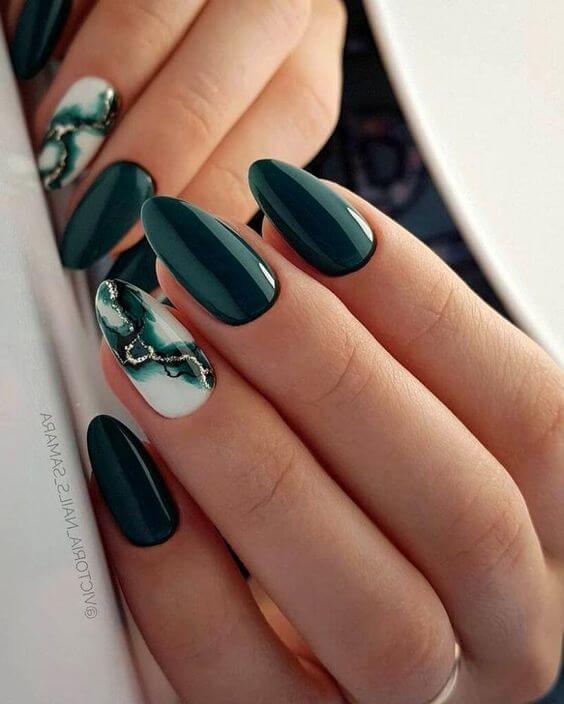 24 Green Nail Designs To Make You Full Of Vitality - 129