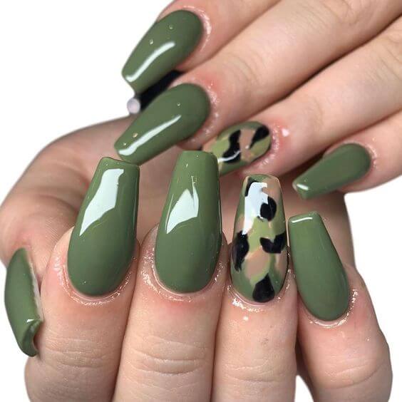 24 Green Nail Designs To Make You Full Of Vitality - 138