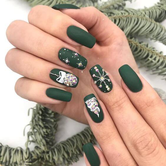 24 Green Nail Designs To Make You Full Of Vitality - 144