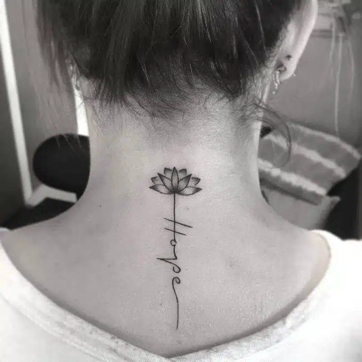 20 Elegant Mini Nape Tattoos To Bring Out Your Beauty - 133