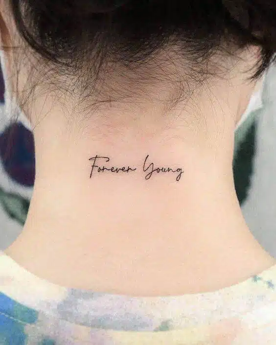 20 Elegant Mini Nape Tattoos To Bring Out Your Beauty - 143