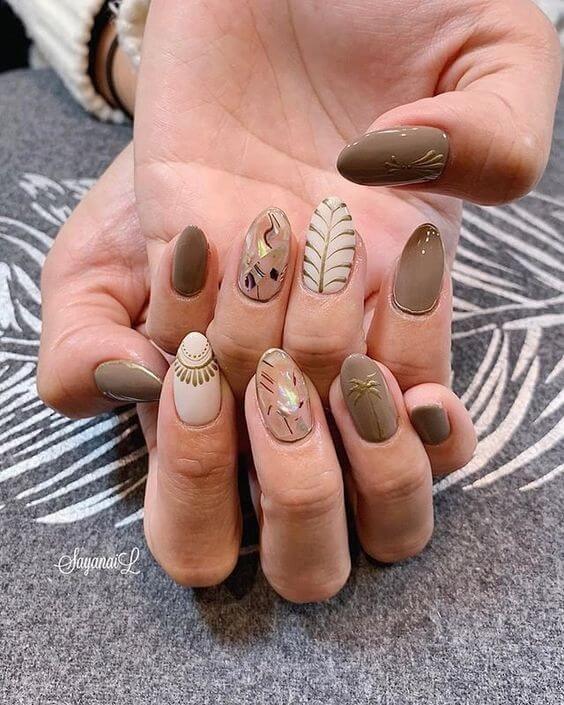 22 Cute Brown Nails That Would Be Perfect For All Seasons - 135