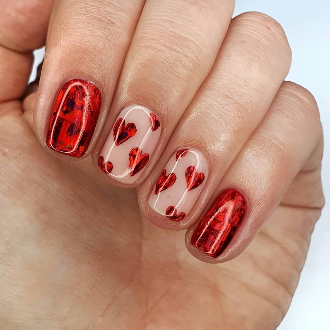 30 Easy And Lovely Heart Nail Ideas To Rock All Year Round - 231