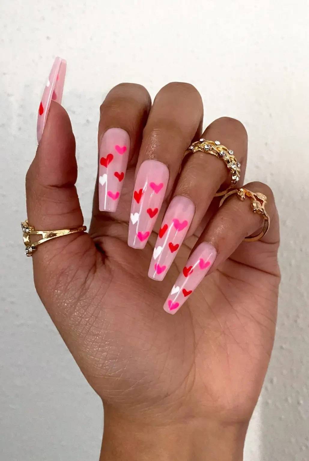 30 Easy And Lovely Heart Nail Ideas To Rock All Year Round - 243