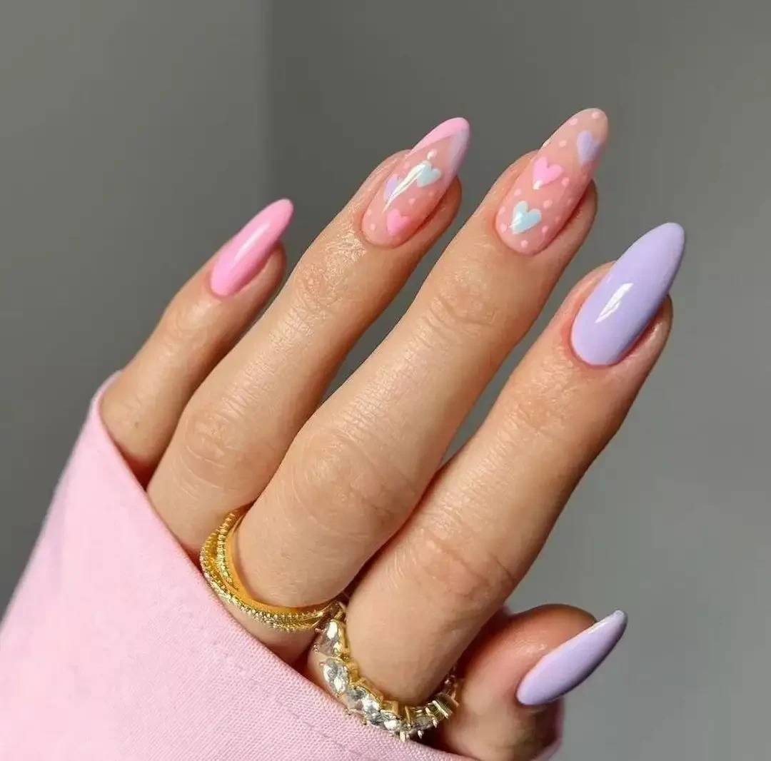 30 Easy And Lovely Heart Nail Ideas To Rock All Year Round - 245