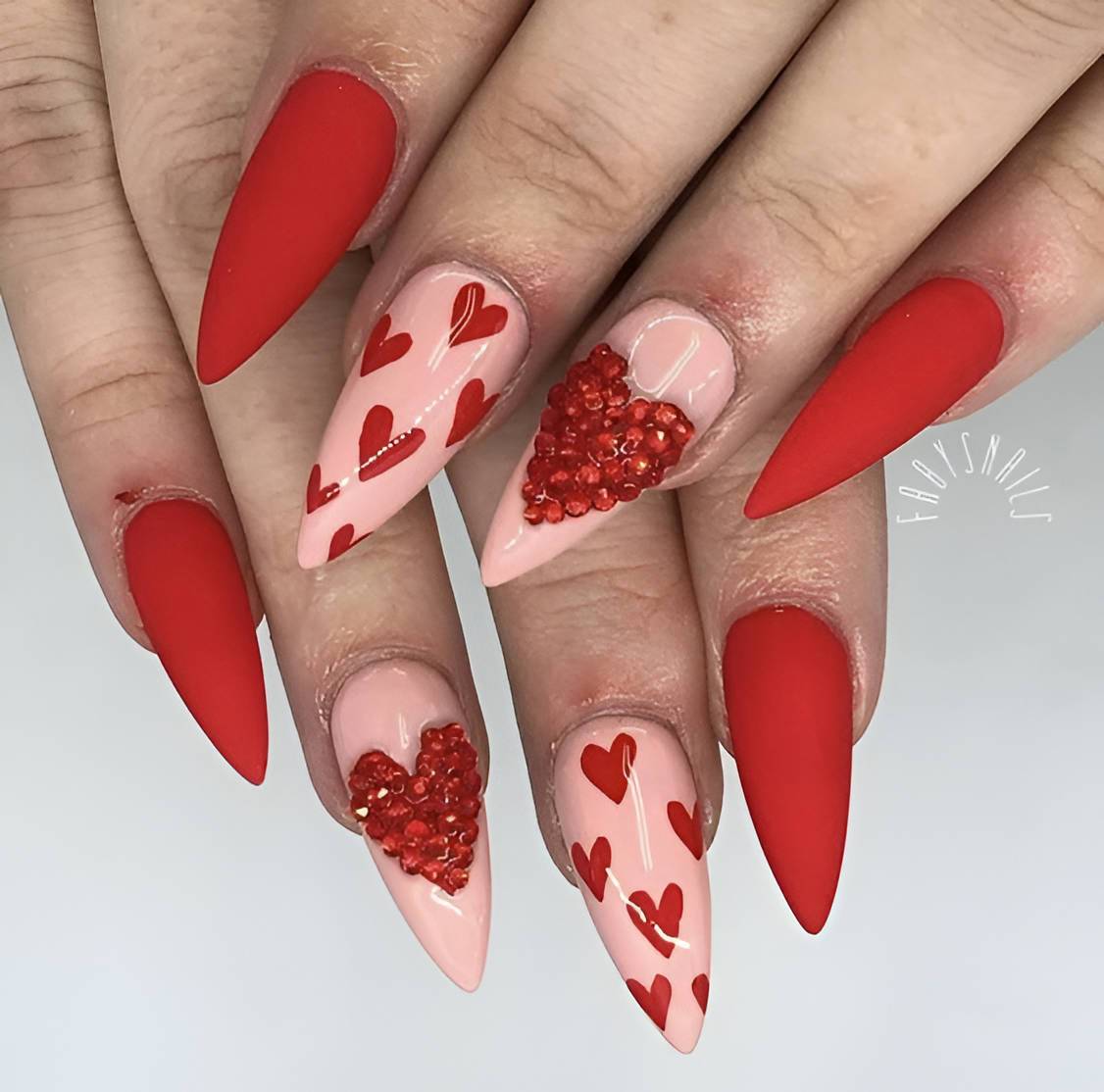 30 Easy And Lovely Heart Nail Ideas To Rock All Year Round - 199