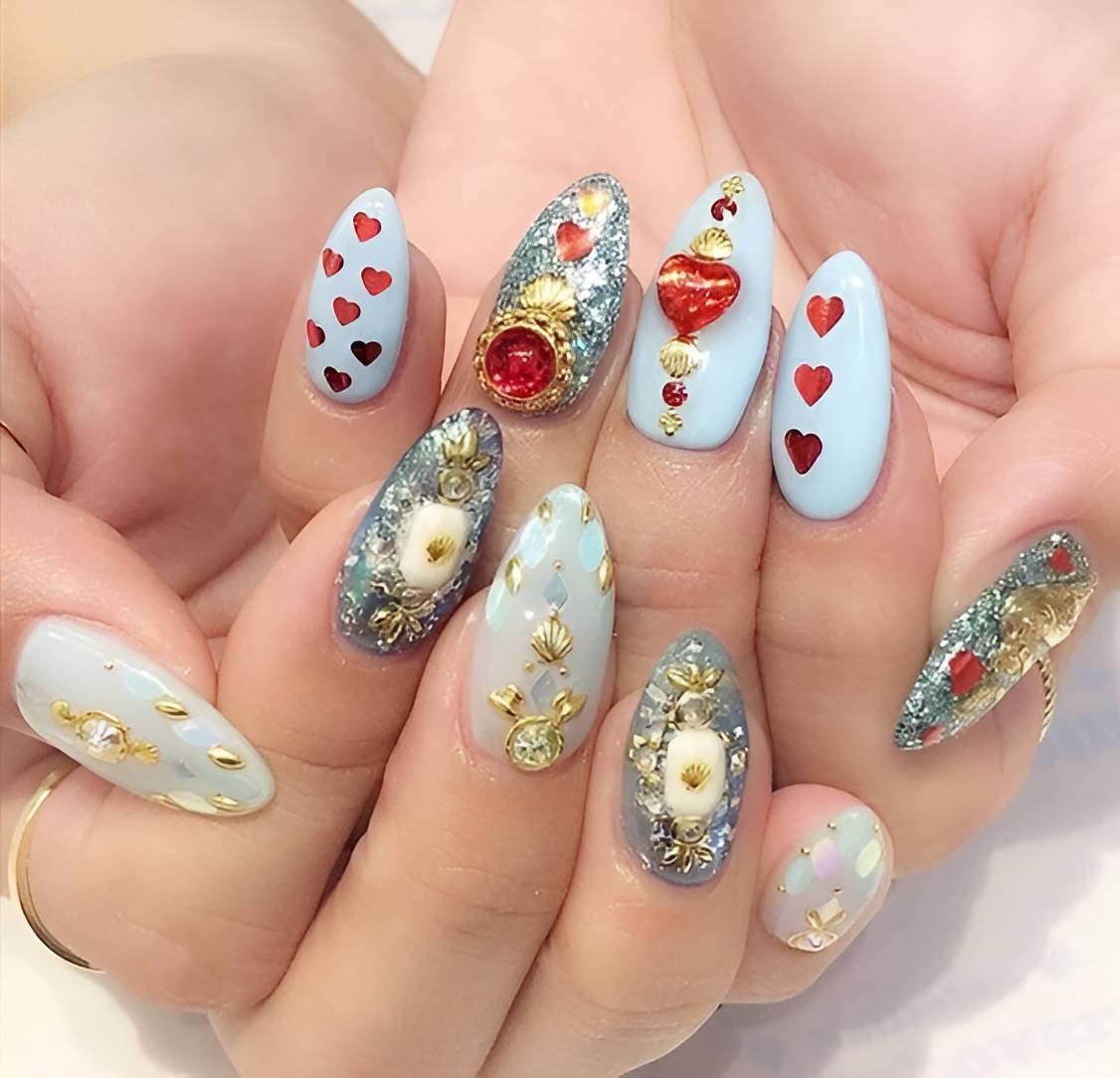 30 Easy And Lovely Heart Nail Ideas To Rock All Year Round - 203