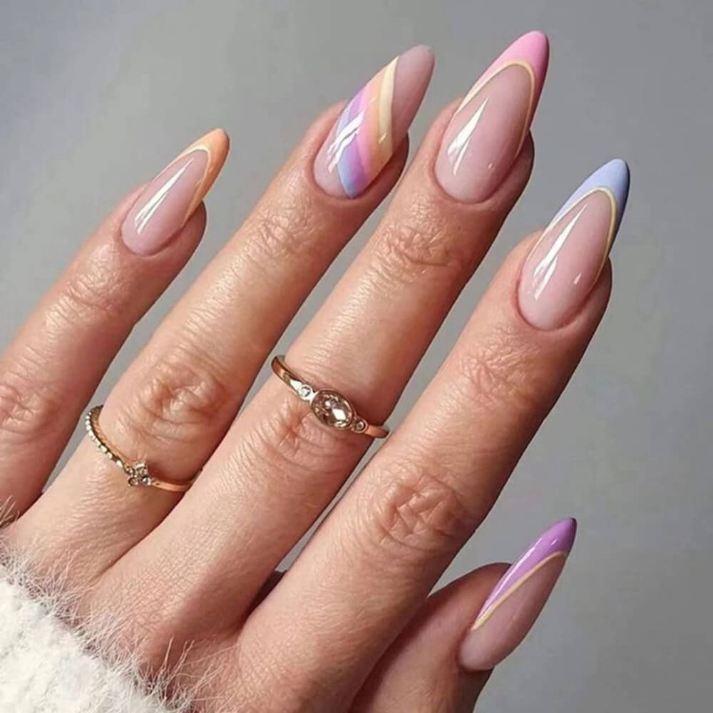 35 Pastel French Manicure To Look Pretty All Year Long - 227