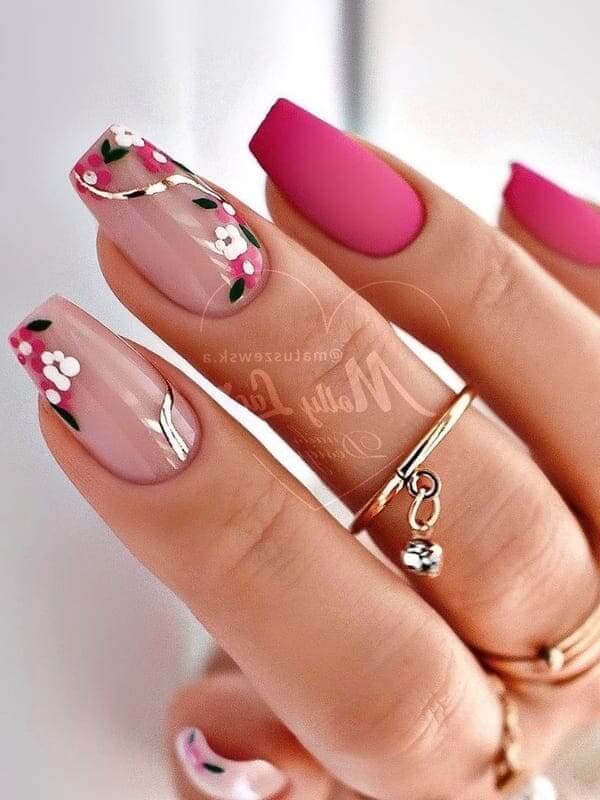 30 Floral Nail Designs Plant The Garden On Your Fingertips - 225