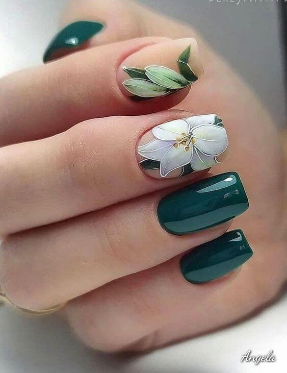 30 Floral Nail Designs Plant The Garden On Your Fingertips - 201