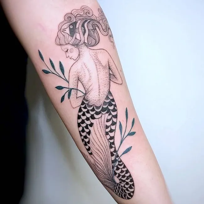 Princess of the sea - Mermaid tattoo by @anicorvus