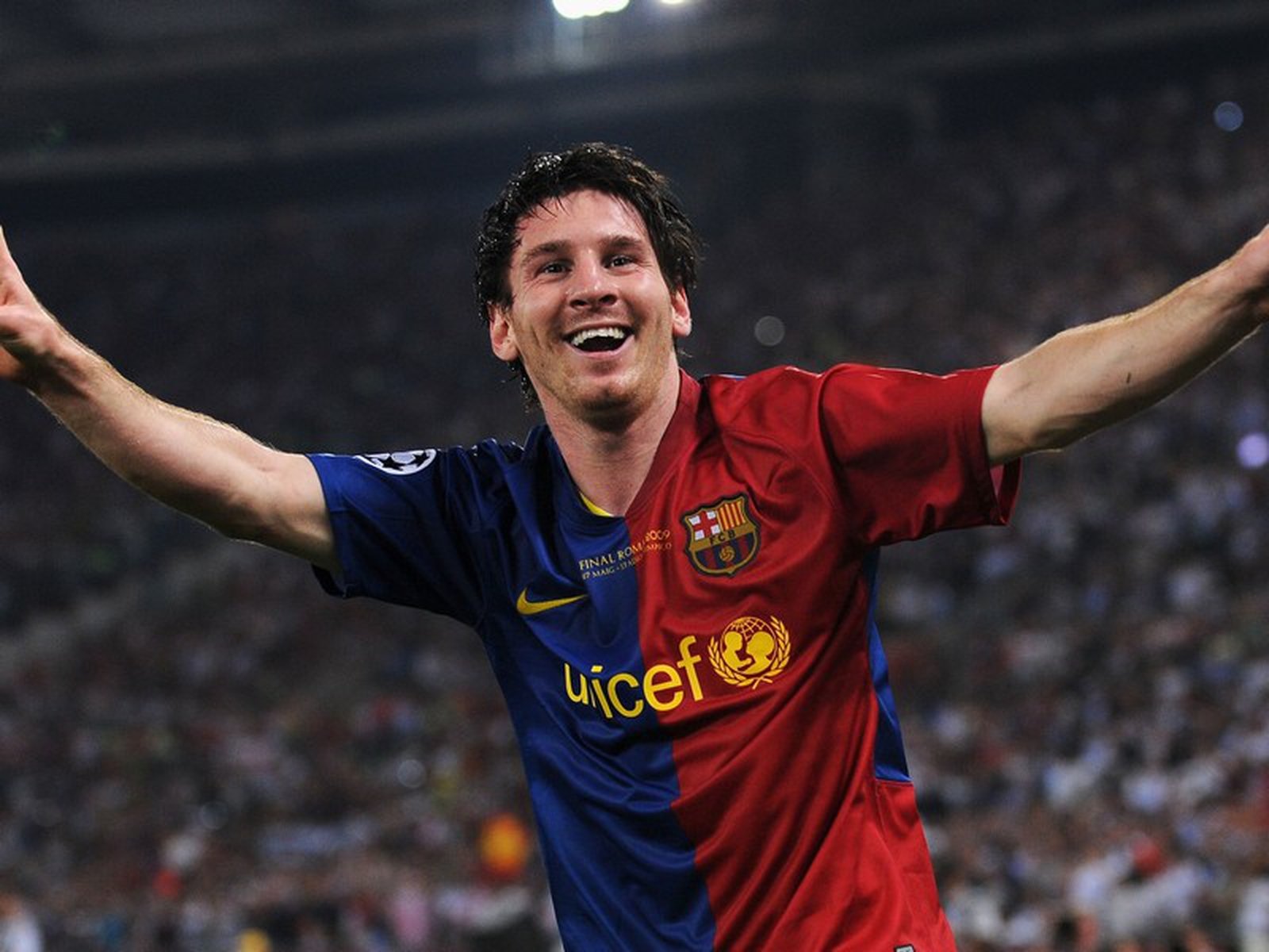 Barca stay top after Messi hat-trick