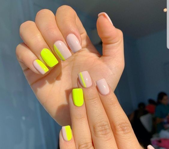 The top lime green nails and lime green nail ideas | lime green nails design