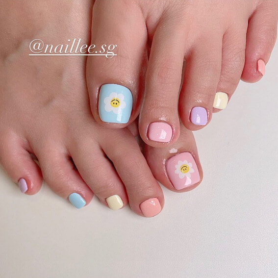 20+ Cute Toe Nail Designs That Make Having Feet More Fun - 169