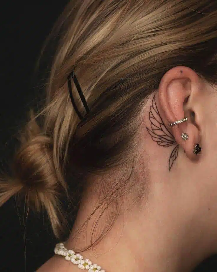 25 Low-key Stunning Behind The Ear Tattoos To Get ASAP - 163
