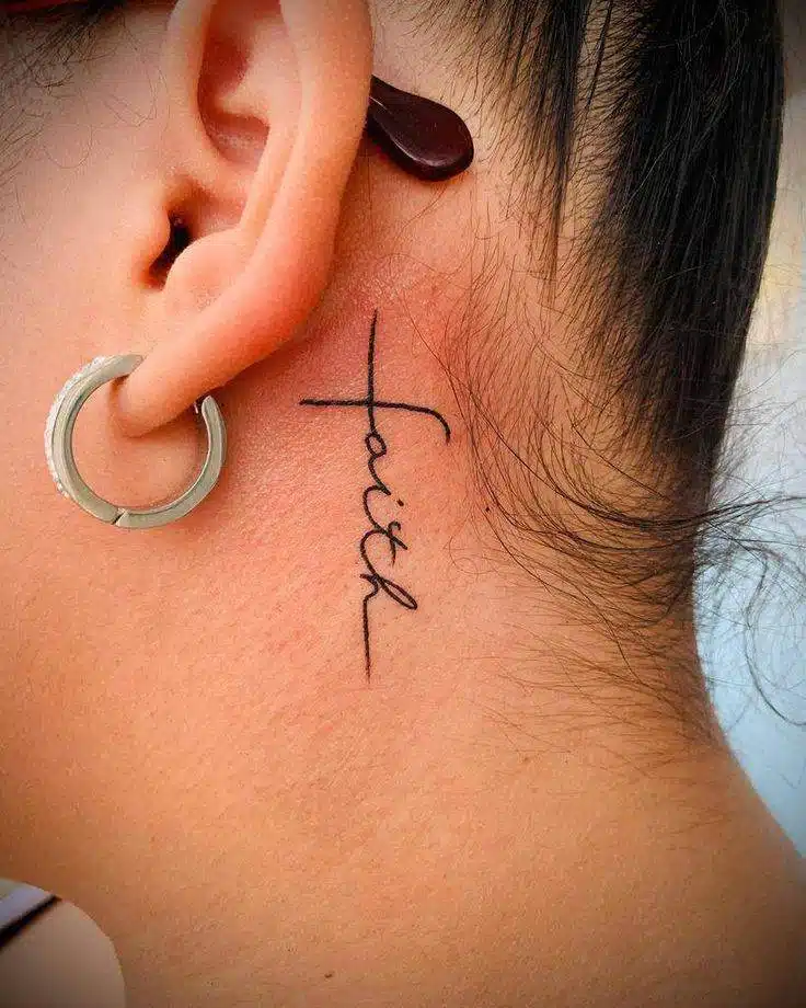 25 Low-key Stunning Behind The Ear Tattoos To Get ASAP - 181