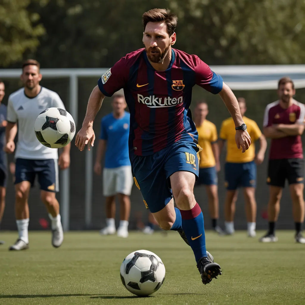 a man is kicking a soccer ball on a field with other men watching him on the sidelines of a soccer field, private press, a picture, Carles Delclaux Is, 4k uhd image