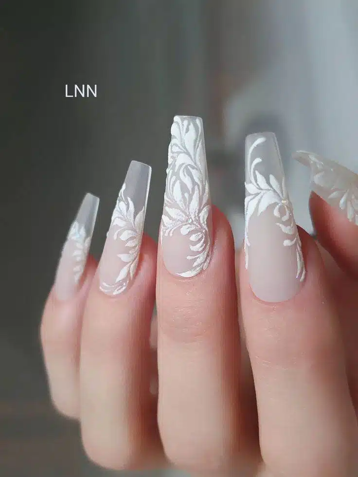 30 Elegant Flower Nail Designs Beautiful All Year Round - 205