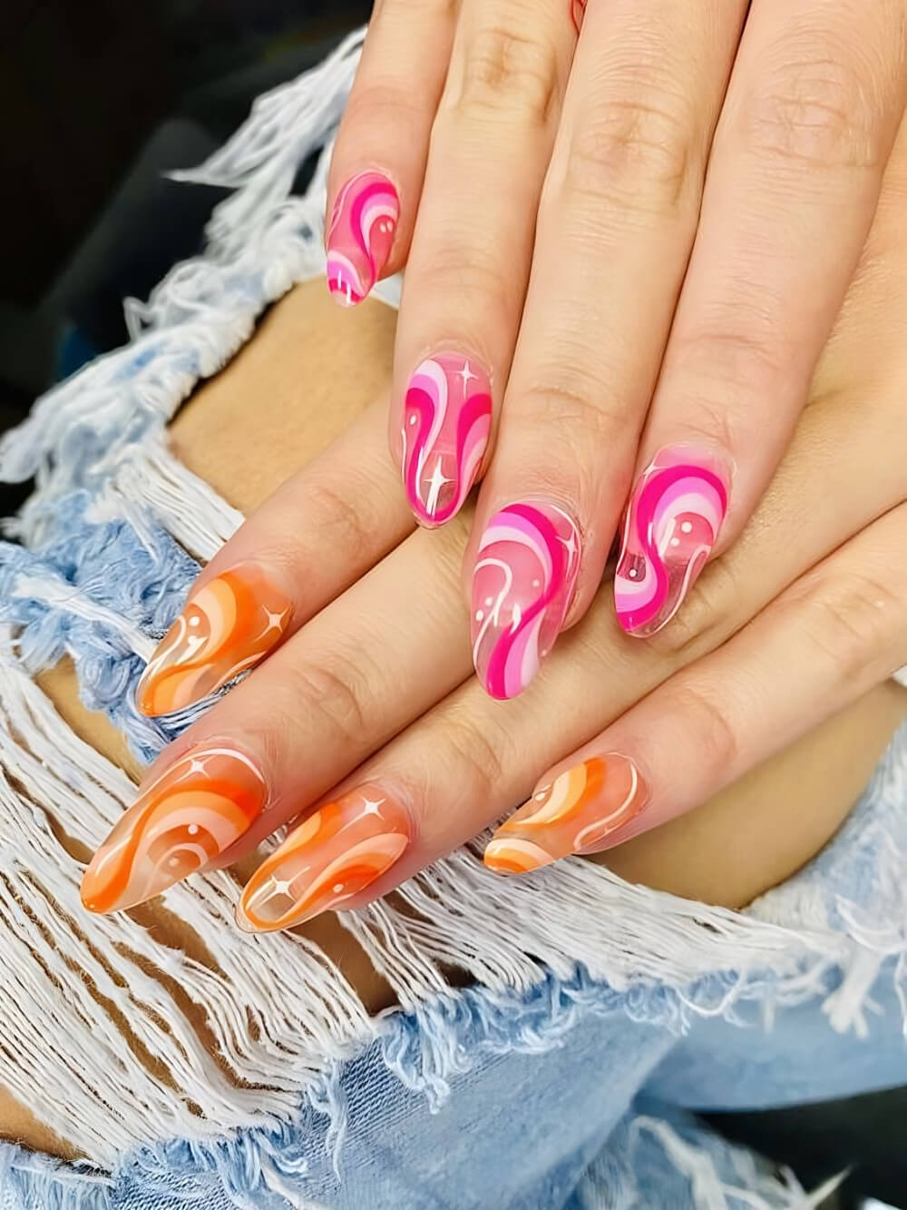 30 Swirl Nail Designs To Get Compliments From Everybody - 207