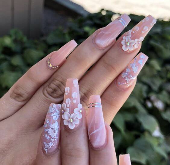 35 Quinceanera Nails That Would Make You The Center Of Attention At Your Party - 243